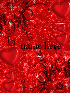 download 6 - Write name on animated red hearts and flowers