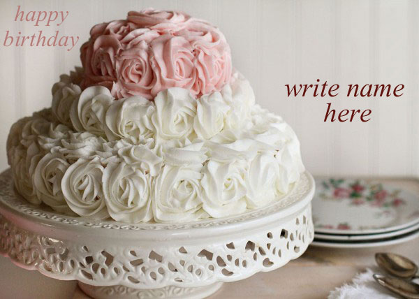 hd cake - write name on Elegant birthday cakes write on photo