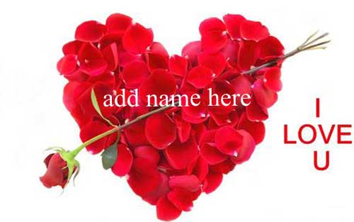 sdf - write name on Bouquet of flowers love romantic image