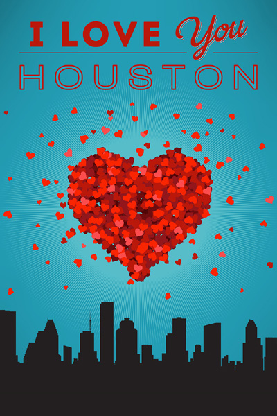 68132 - write and add your names on Houston i love you usa