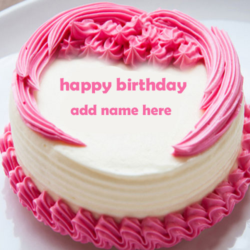 cake birthday 009 - write and add your names on birthday cake happy birthday